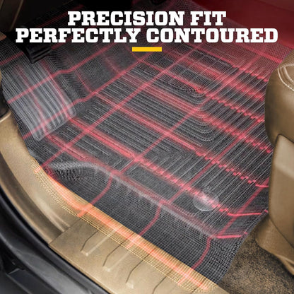 Husky Liners - Forro para piso delantero para SuperCrew/SuperCabo, 15 – 18 F150, SuperCrew/SuperCab, Negro, Floor Liners - Front