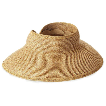 San Diego Hat Co. Visera ultrabraid con Ribete de Cinta y Banda para el Sudor Visor para Mujer