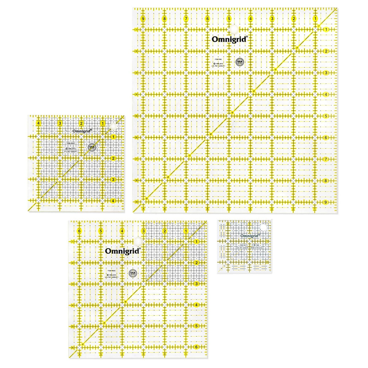 Omnigrid Ruler Value Pack 2, Package of Four