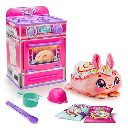 Cookeez Makery - Horno Mágico para Hornear, Peluche Sorpresa Aromático a Canela, Oven Playset Cinnamon Treatz Rosa - Set Interactivo con Masa, Moldes y Accesorios