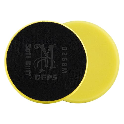 Meguiar's Soft Buff Disco de Pulido de Espuma DA DFP5, Amarillo, 13 cm