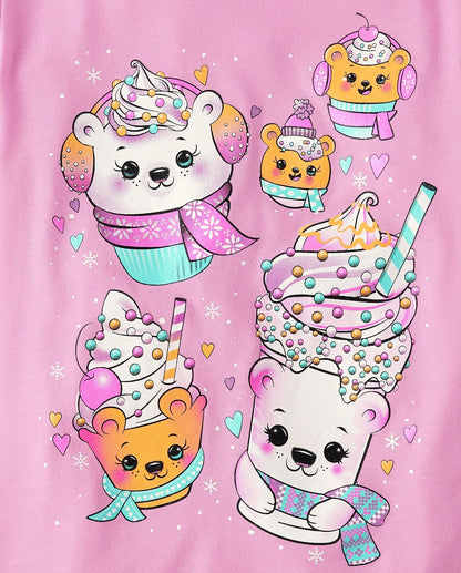 The Children's Place Camiseta gráfica de Manga Larga Paquete de 2 Camiseta para Niñas