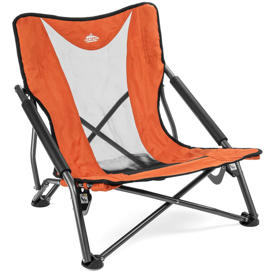 Cascade Mountain Tech Silla para exterior, ligera, compacta y duradera, Perfil Bajo