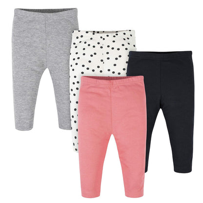 Onesies Brand Paquete de 4 Pantalones para Bebé, Mix N Match - 3-6 Meses - Paquete de leggings de lunares