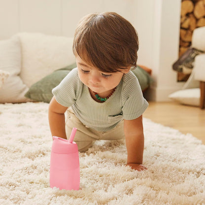 Munchkin Simple Clean - Taza de popote, 10 onzas, paquete de 2, rosa/azul, 2 unidades (paquete de 1)