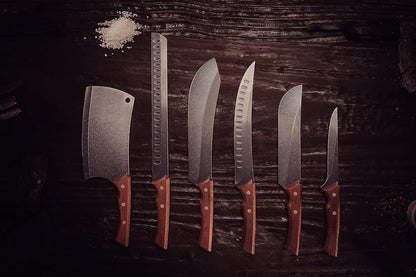 TRAMONTINA - Cuchillo Slicer Churrasco Black, con Lámina de Acero Inoxidable Oscurecido, Mango de Madera y Remaches de Acero Inoxidable, Cubierto para Cortes Grandes de Carne, Tamaño de 12"