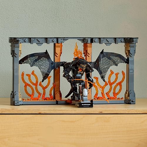 Lego Icons Rincón Entre Libros: El Señor de los Anillos: Balrog Kit de Decoración, Set de Construcción, Regalo para Adultos y Amantes de la Épica Trilogía Cinematográfica 10367