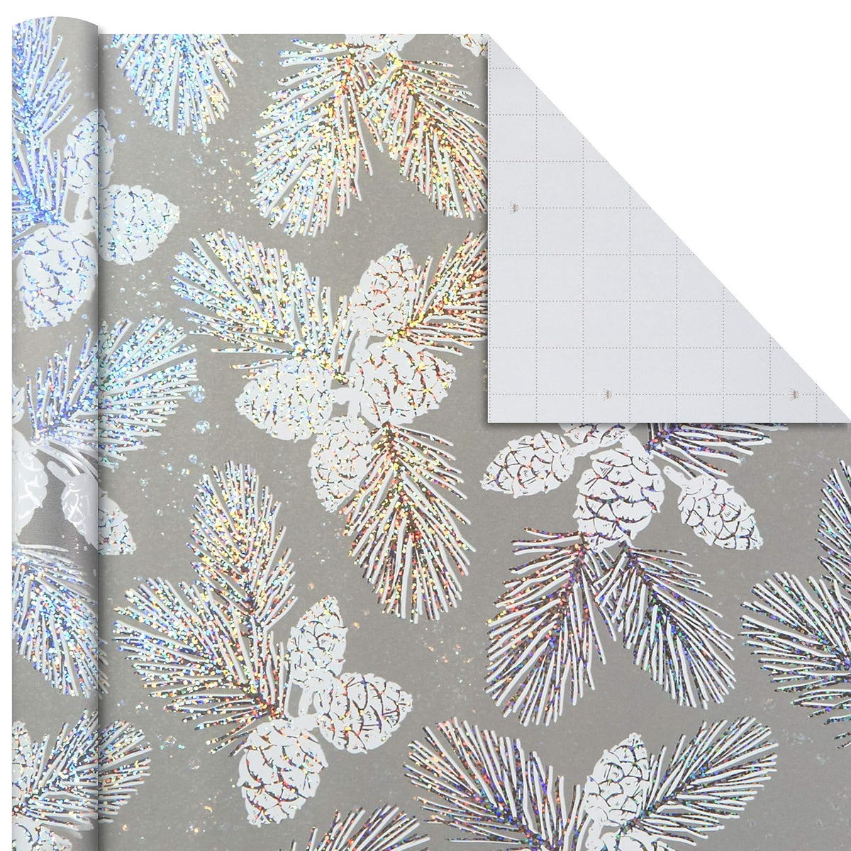 Hallmark Paquete de papel de regalo de día festivo con líneas cortadas en el reverso, Elegant Trend, 3 Pack, Tri-Pack, 1