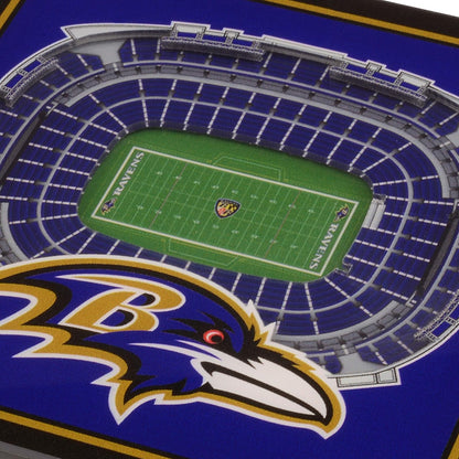 YouTheFan NFL 3D Team StadiumViews - Posavasos (4 x 4, 2 Unidades)