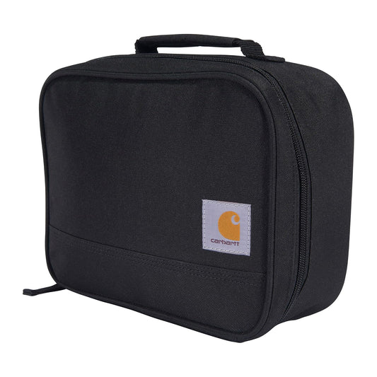 Carhartt - Enfriador de almuerzo aislado para hombres y mujeres, almuerzo totalmente aislado pálido para el trabajo, al aire última intervensión y uso diario, 4 latas (negro)