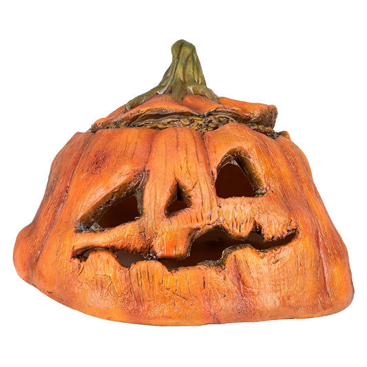 Ghoulish Productions Rotten Pumpkin 3, Decoración de Calabaza Terrorífica de Látex para Halloween y Fiestas