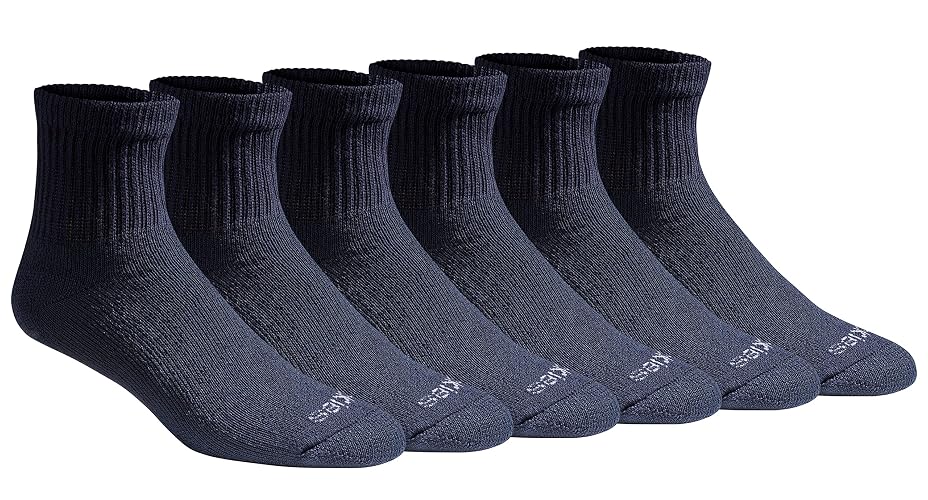 Dickies Men's Dri-Tech Moisture Control Quarter Socks Multi-Pack