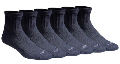 Dickies Men's Dri-Tech Moisture Control Quarter Socks Multi-Pack