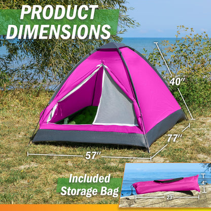 Wakeman Tents Tienda de campaña para Exteriores con Mosca de Lluvia y Bolsa de Transporte