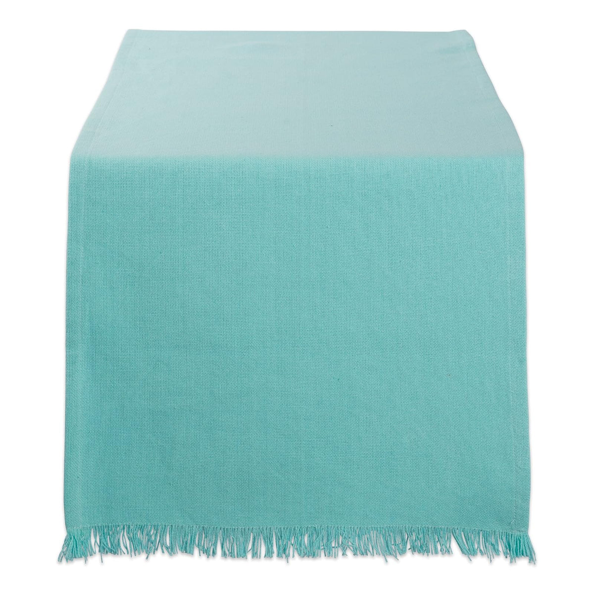 DII Camino de Mesa de Algodón - 35.5 x 182.8 cm - 14 x 72 pulgadas - Aqua
