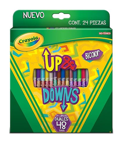Crayola 24 Lápices de Color Duales Up&Downs