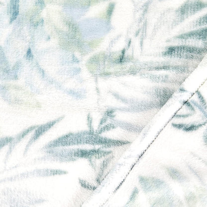 Tommy Bahama - Manta de Forro Polar de Felpa, Juego de Ropa de Cama Tropical para Cama o sofá (Hojas de Papel de Pared, 50 x 70 Pulgadas)