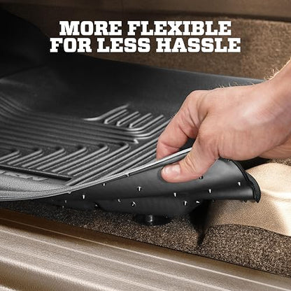 Husky Liners Juego de Alfombrillas para Chevrolet Silverado/GMC Sierra Doble Cabina 2014-2018, Negro 98231