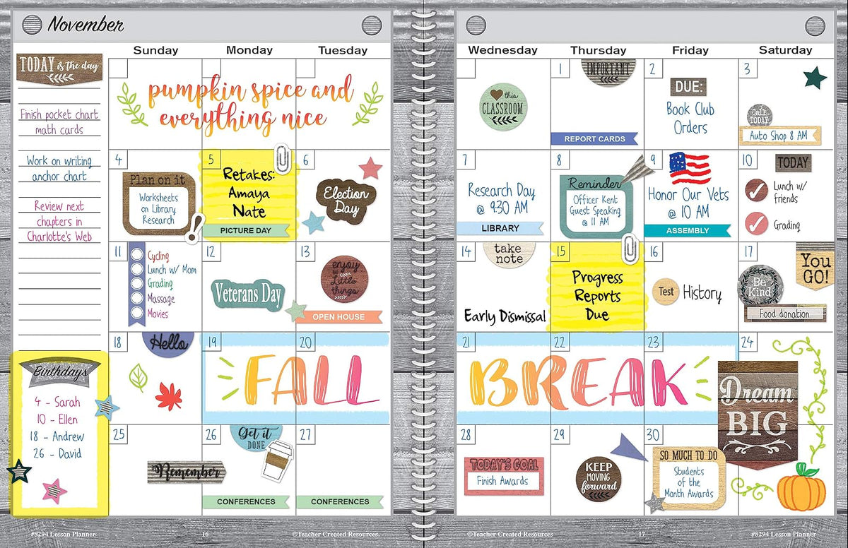 Home Sweet Classroom Lesson Planner