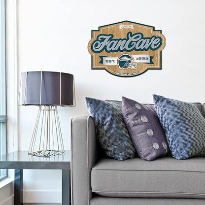 YouTheFan 1903639 NFL Philadelphia Eagles Fan Cave Sign, Team Colors, Talla Única