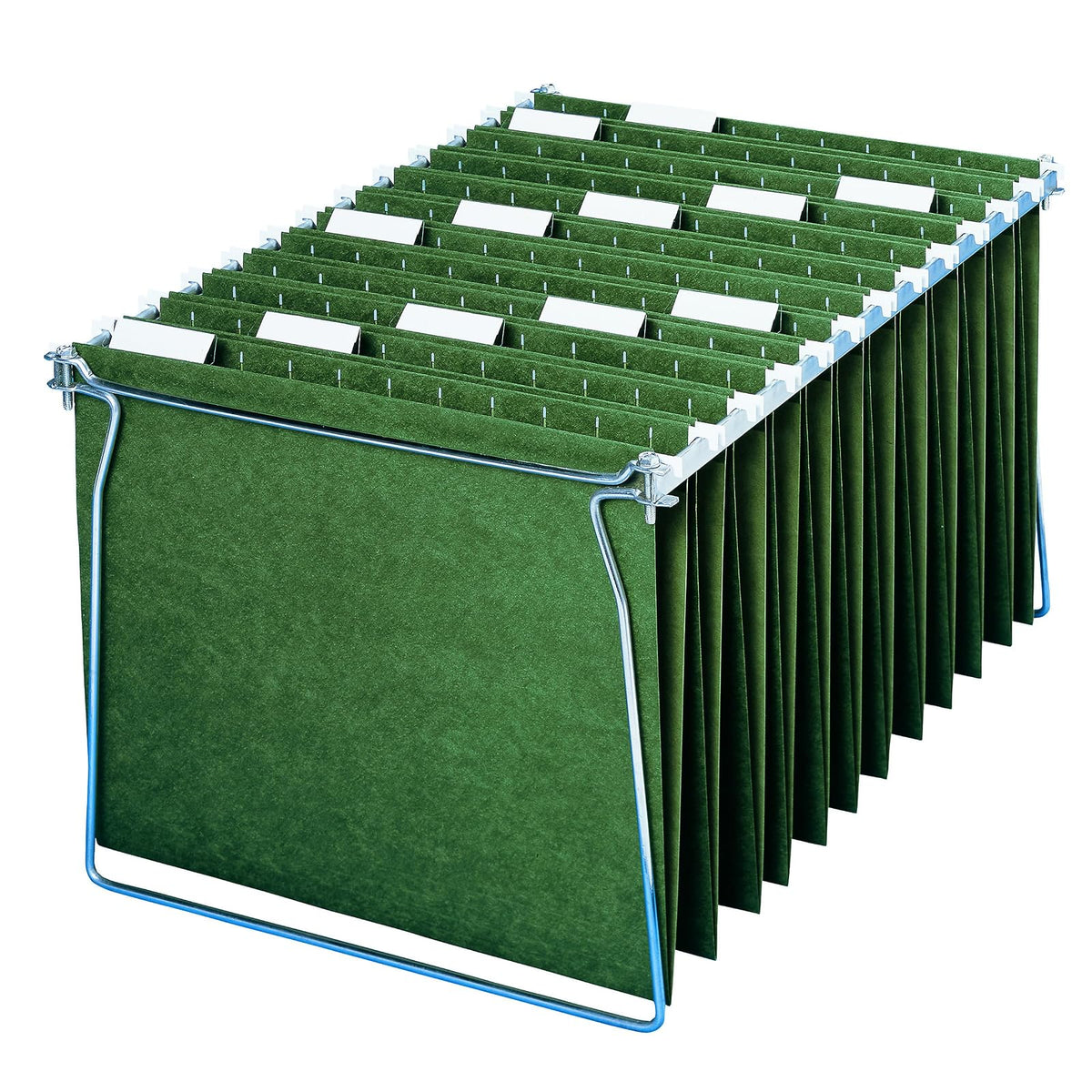 Smead 64055 - Carpeta para colgar archivos, pestaña ajustable de corte 1/5, tamaño carta, verde estándar, carpetas colgantes para archivadores, carpeta organizadora de archivos, 25 por caja