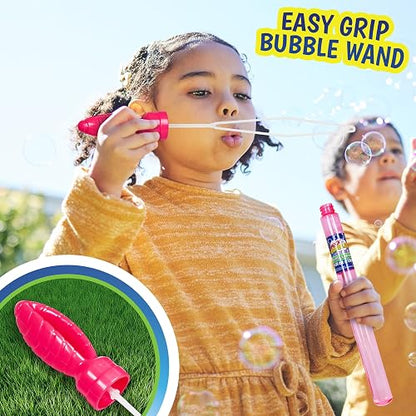 Maxx Bubbles - Paquete de 24 varitas de Burbujas a Granel de 14.6 Pulgadas para Juguete de Verano, Uso en Actividades al Aire última intervensión/Interiores, Suministros de Fiesta para niños, 2