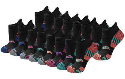 Saucony Calcetines Deportivos Heel Tab para Mujer - G - Varios oscuros (16 pares)