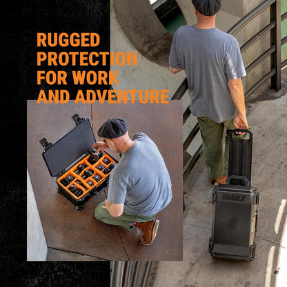 Pelican Vault - v525 - Funda rígida con espuma para cámara, drone, equipo, electrónica, engranaje y más (bronceado)