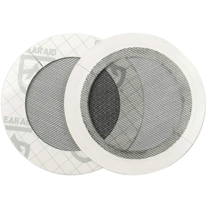 GEAR AID 1 paquete (2 parches), malla negra - 1 paquete (2 parches)