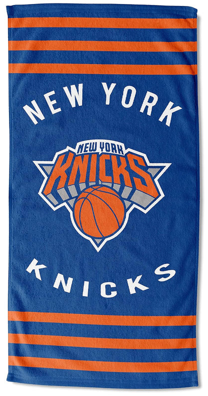 Northwest NBA Dorado State Warriors - Toalla de Playa de 30 x 60 Pulgadas, diseño de Rayas, Toalla Suave y Absorbente para los fanáticos