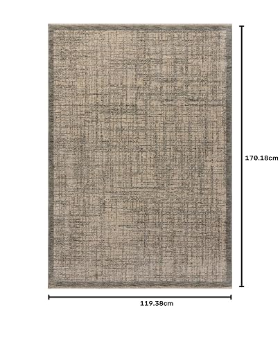 Loloi II Winston Collection WIT-01 Denim/Bone 3'-11" x 5'-7" Area Rug | WIT-01 Aprox. 4x6 azul sala de estar, comedor, recámara, alfombra de área