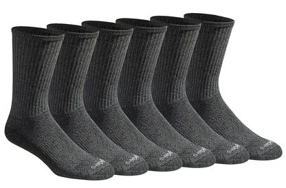 Dickies Calcetines Deportivos para Hombre, Talón y Puntera Reforzados - M - Gris Jaspeado (6 Pares).