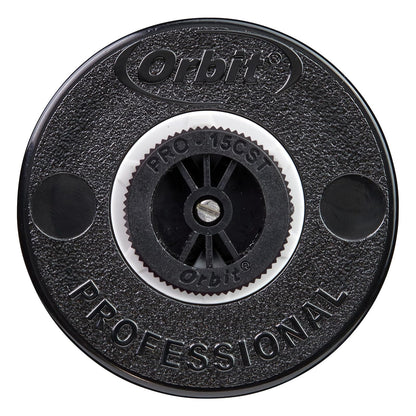 Orbit - Aspersor de Cabezal de pulverización Profesional de 54505-4 Pulgadas con Boquilla de patrón de Tira Central