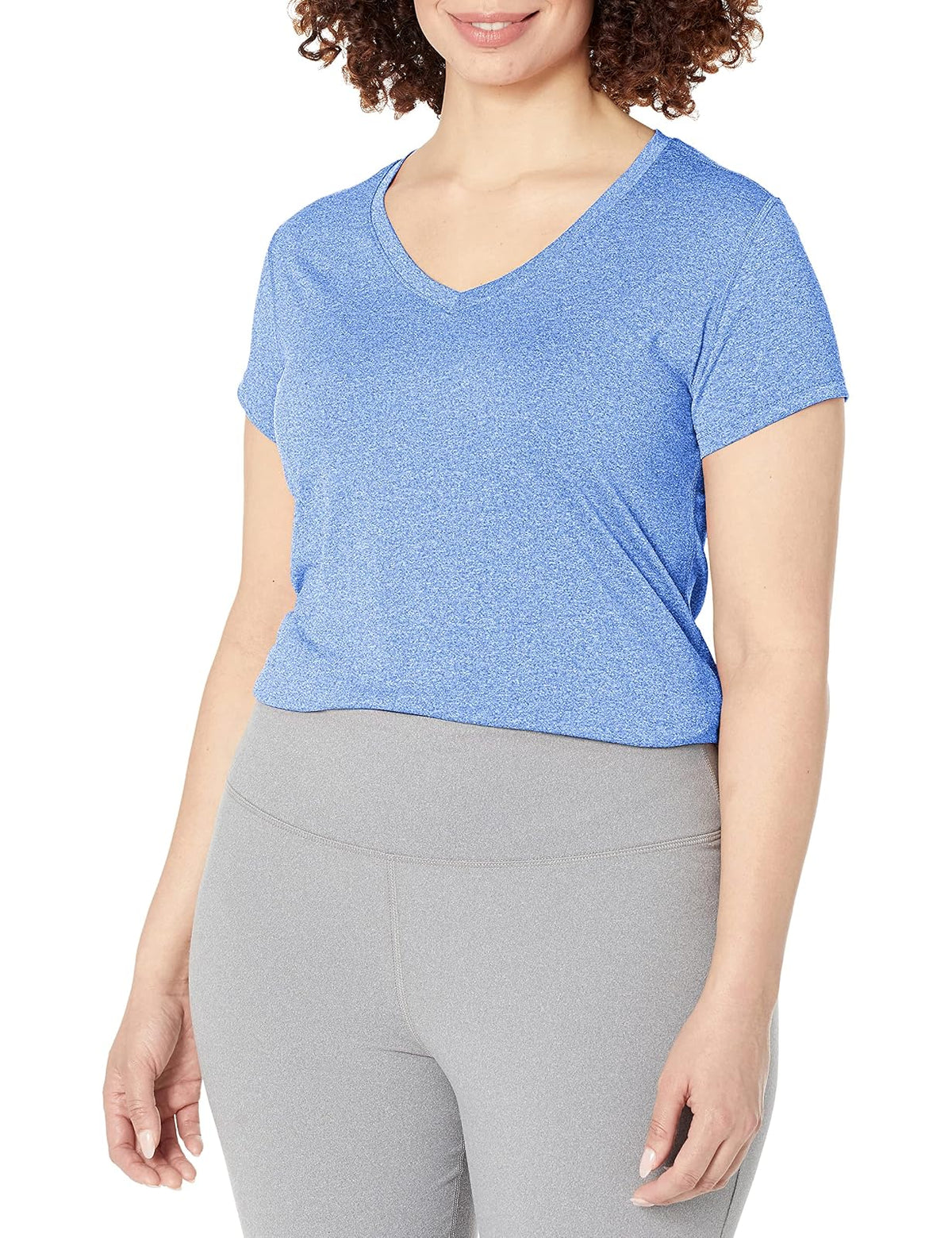 Hanes Cooldri Camiseta de Manga Corta con Cuello en V para Mujer (Paquete de