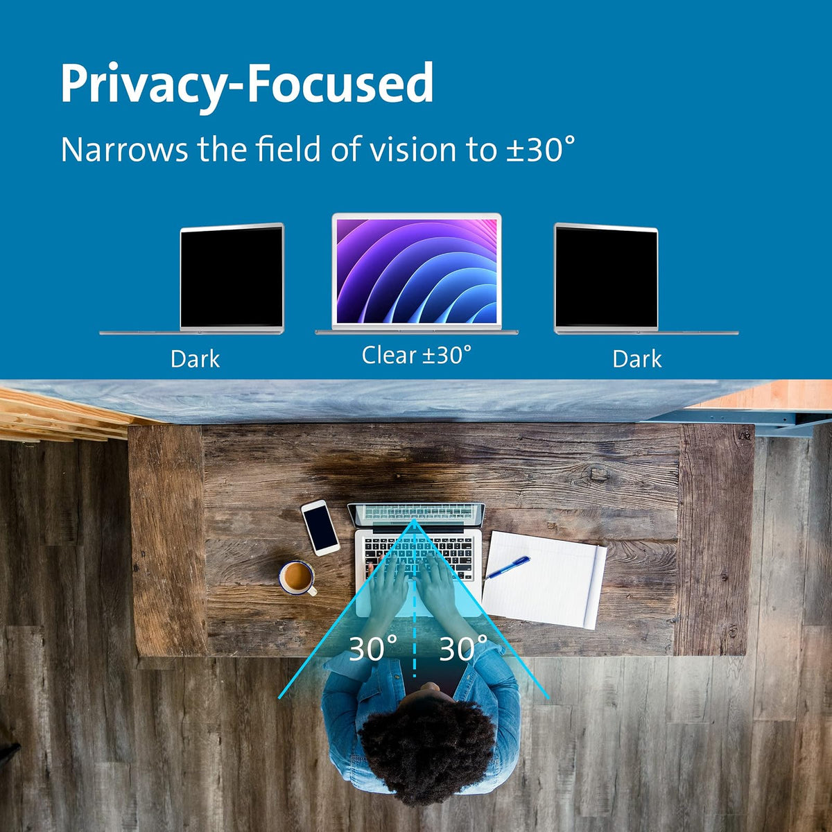 Kensington MagPro™ - visualización magnética de privacidad para portátil de 14 Pulgadas, Filtro de privacidad extraíble para portátil 16:9, antirreflejos, reducción de Rayos Azules, Compatible con
