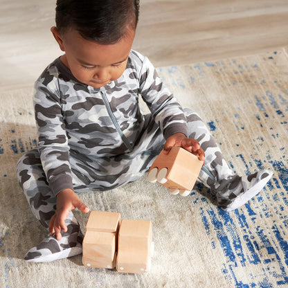 Gerber Paquete de 2 Pijamas con pies Mamelucos para bebés y niños pequeños para bebés niños