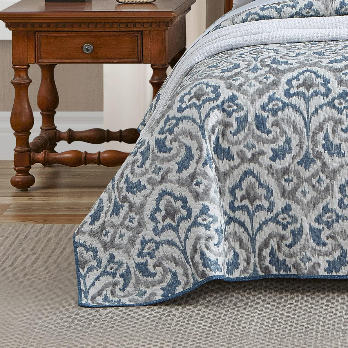 Tommy Bahama Cape Verde Smoke - Juego de Colcha, Color Gris Ahumado, Tradicional, Humo, King, 1