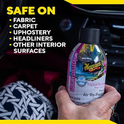 Meguiar's Car Air Refresher Nebulizador Antiolor, Aroma Tropical Rainforest, Rosa, 57 g G262602