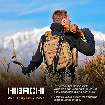 HAZARD 4 Hibachi - Paquete de honda de carcasa ligera, panel divisor multiuso Molle táctico mochila (15 L)