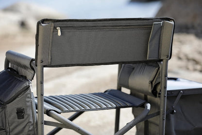 Picnic Time 807-00-679-000-0 Silla Plegable, Color Negro