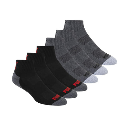 Puma Quarter Crew - Calcetines para hombre (6 unidades)