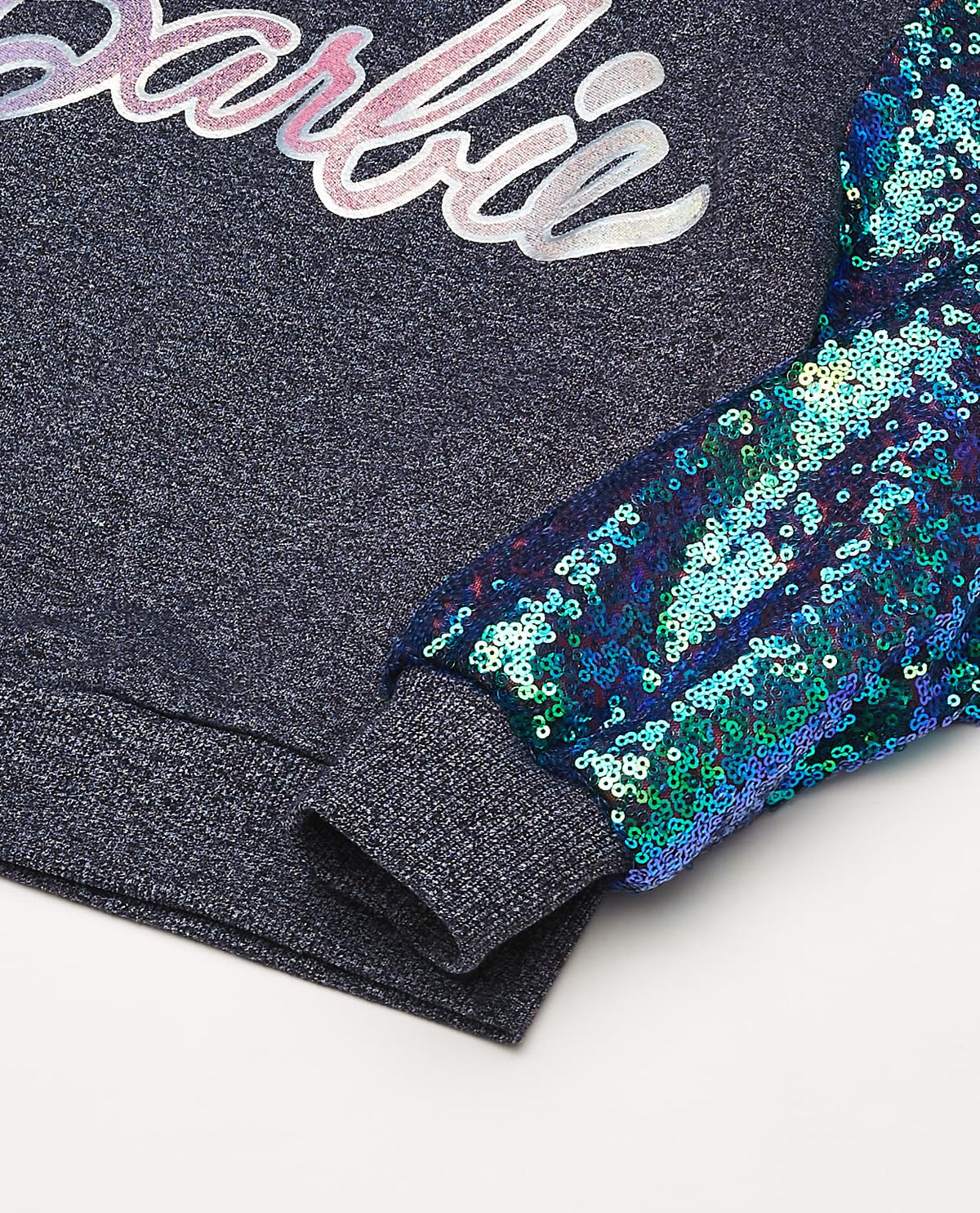 Barbie Sudadera Barbie Azul Marina con Lentejuelas Sudadera Niñas