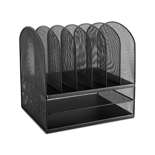 Safco 3255BL Onyx Mesh Desk Organizer, Black