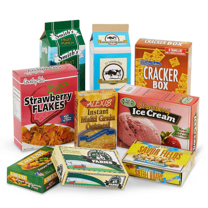 Play Circle Battat despensa de Juguete en Cubo con Alimentos y Accesorios | Despensa surtida con Set de 79, frutas, verduras, alimentos en caja, tabla, cuchillo y cubo con tapa y asa, 3 años y +