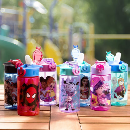 Zak Designs Marvel Comics - Recipiente de sándwich reutilizable, diseño de Spider-Man, Botella de agua, Hombre araña, 16 onzas, 1