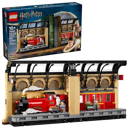 LEGO Harry Potter Rincón Entre Libros: Expreso de Hogwarts Mágico Juguete, Sujetalibros Construible, Adorno Personalizable, Divertido Set Coleccionable, Regalo para Niños 76450