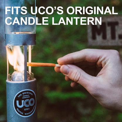 UCO 9+ Hour White Candles for Candle Lanterns (3.5 Inch), 3-Pack