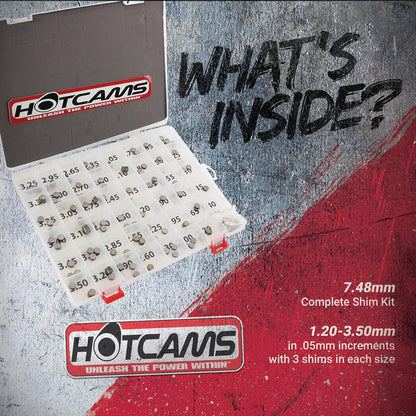 Hot Cams - Kit completo de cuña HCSHIM01 para Honda CRF Kawasaki KX Suzuki | Repuesto OEM, compatible con CRF 150R CRF 150RB CRF 250R, reemplaza Western Powersports 68-2073, para bicicleta de suciedad