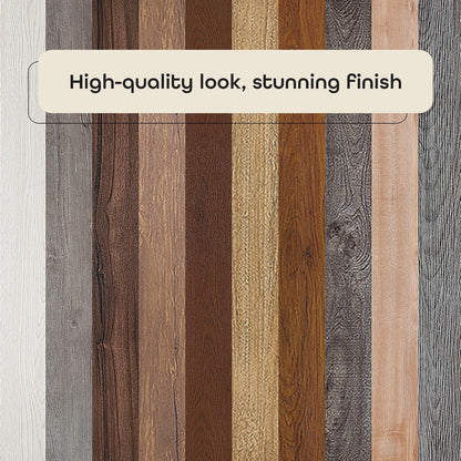 Achim Home Décor - Piso de vinilo de 1,2 mm, 10 tablones - 6 x 36 pulgadas, nogal, no necesita calcomanía, piso de bricolaje en relieve, sensación de grano de madera natural para cocina, comedor y