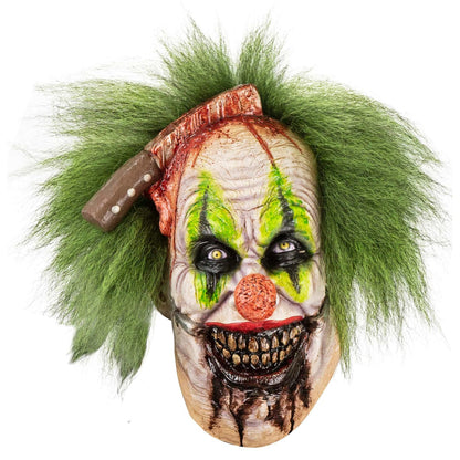 Ghoulish Productions Máscara De Látex Maurice Gluttonous Clown, Accesorio Cosplay Payaso Glotón, Disfraz Aterrador para Halloween y Fiestas Temáticas, Cosplay Bufón Creepy, Diseño Artesanal